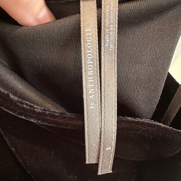 NWOT By Anthropologie Cowl-Neck Velvet Top - Picture 9 of 11